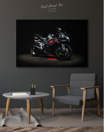 Black Suzuki GSXR Canvas Wall Art - image 2