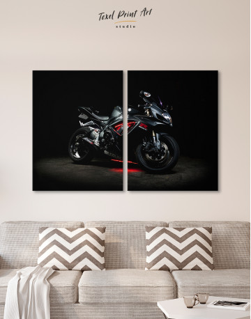 Black Suzuki GSXR Canvas Wall Art - image 8