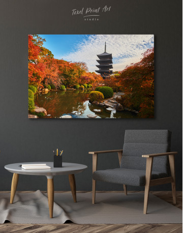 Toji Temple Kyoto Japan Canvas Wall Art - image 7