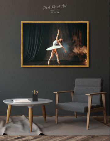 Framed Ballerina Photo Canvas Wall Art - image 4