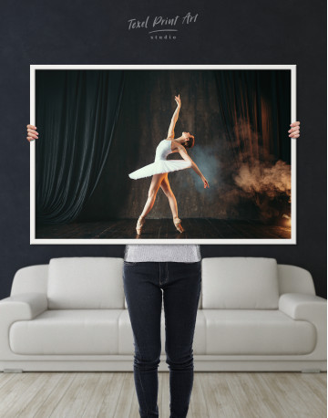 Framed Ballerina Photo Canvas Wall Art - image 5