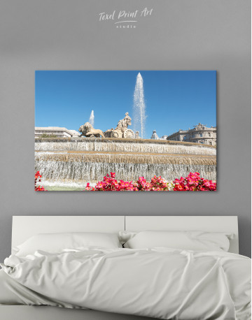 Fountain of Cybele (Madrid) Canvas Wall Art