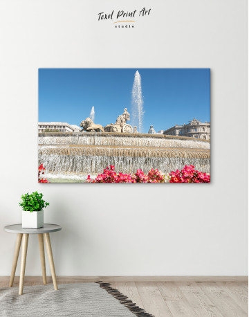Fountain of Cybele (Madrid) Canvas Wall Art - image 6