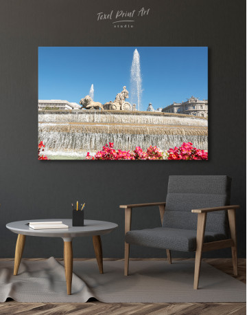 Fountain of Cybele (Madrid) Canvas Wall Art - image 4