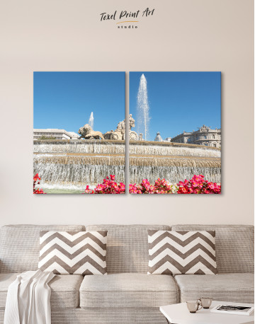 Fountain of Cybele (Madrid) Canvas Wall Art - image 10
