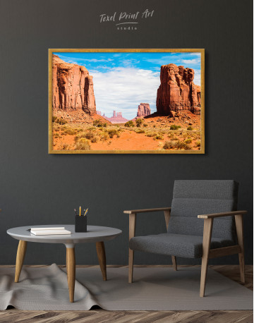 Framed Monument Valley Utah Arizona Canvas Wall Art - image 4