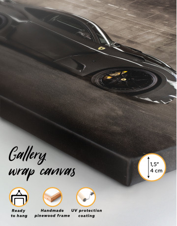 Black Ferrari F12 Berlinetta Canvas Wall Art - image 8