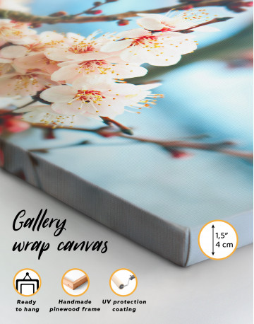 Apricot Blossom in Spring Canvas Wall Art - image 2