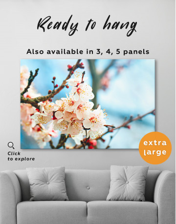 Apricot Blossom in Spring Canvas Wall Art - image 6