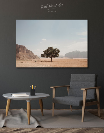 Lonely Tree in Desert Canvas Wall Art - image 4