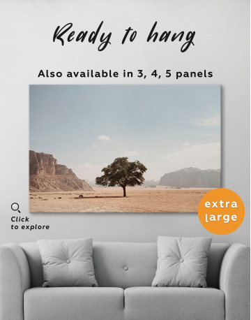 Lonely Tree in Desert Canvas Wall Art - image 5