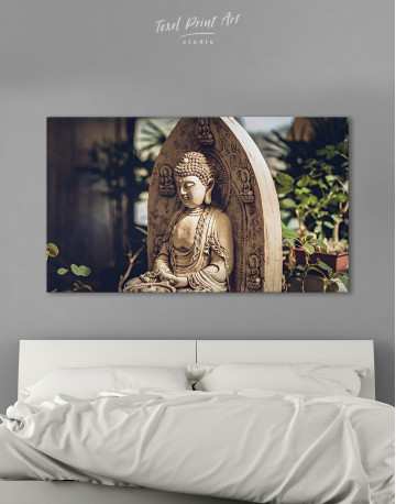 Buddah Statue Canvas Wall Art