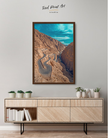Framed Dades Gorges Morocco Canvas Wall Art - image 3