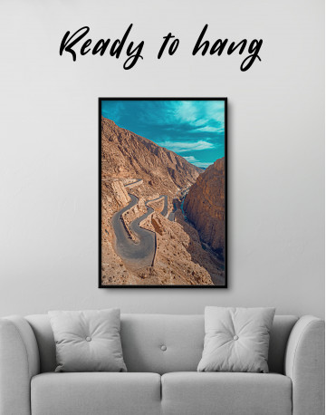 Framed Dades Gorges Morocco Canvas Wall Art