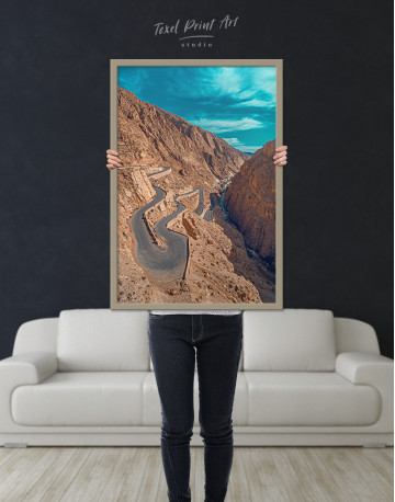 Framed Dades Gorges Morocco Canvas Wall Art - image 1