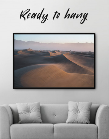 Framed Desert Dune Landscape Canvas Wall Art