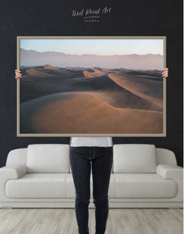Framed Desert Dune Landscape Canvas Wall Art - image 1