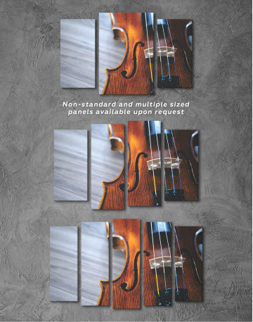 Violin Close Up Photo Canvas Wall Art - image 5