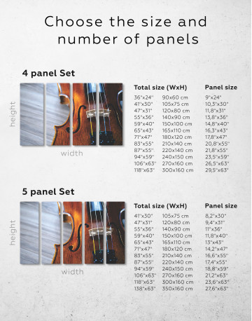 Violin Close Up Photo Canvas Wall Art - image 8