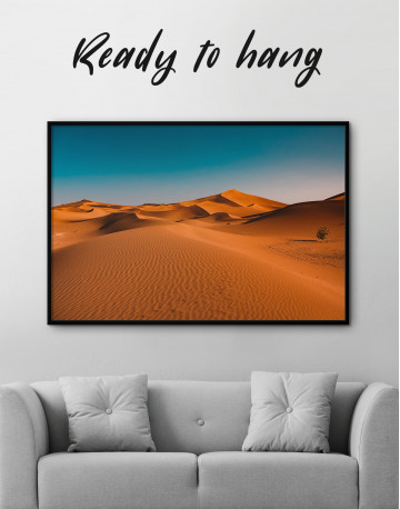 Framed Beautiful Sand of Desert Dune Canvas Wall Art