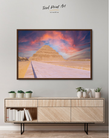 Framed Pyramid of Djoser Canvas Wall Art - image 3