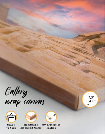 Great Sphinx of Giza at Sunset Canvas Wall Art - image 2