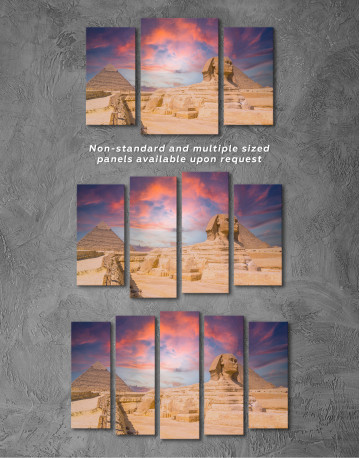 Great Sphinx of Giza at Sunset Canvas Wall Art - image 5