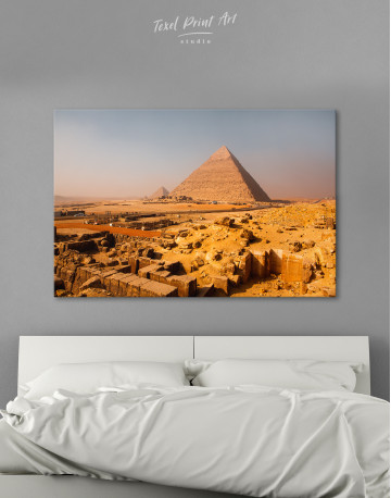Great Pyramid of Giza Print Canvas Wall Art