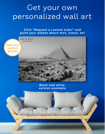 Great Pyramid of Giza Print Canvas Wall Art - image 1