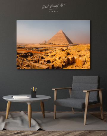 Great Pyramid of Giza Print Canvas Wall Art - image 5