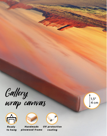 Road to Monument Valley at Sunset Panoramic Canvas Wall Art - image 3