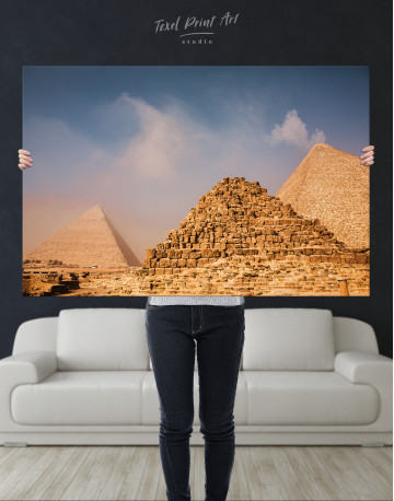 Egyptian Great Pyramids of Giza Canvas Wall Art - image 9