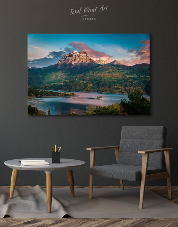 Huge Mountain Covered in Vegetation Canvas Wall Art - image 4