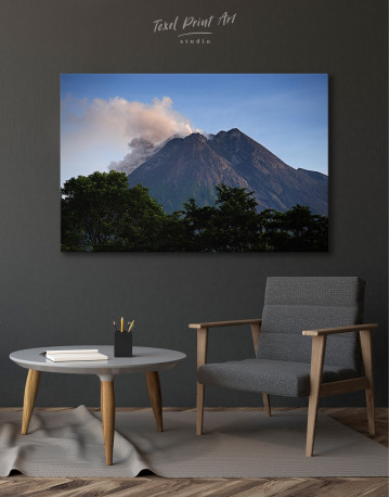 Yogyakarta Volcano Erupting Canvas Wall Art - image 6