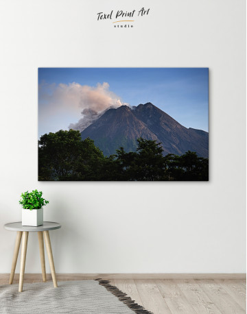 Yogyakarta Volcano Erupting Canvas Wall Art - image 5