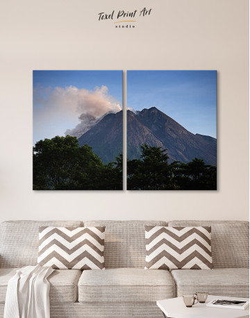 Yogyakarta Volcano Erupting Canvas Wall Art - image 10