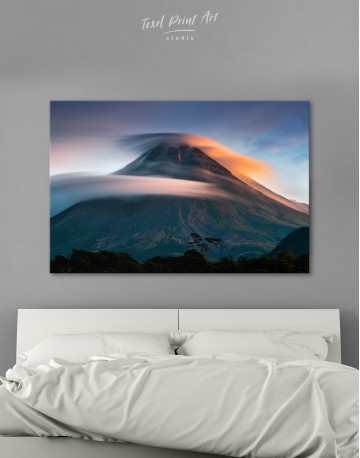 Mount Merapi Yogyakarta Volcano Indonesia Canvas Wall Art