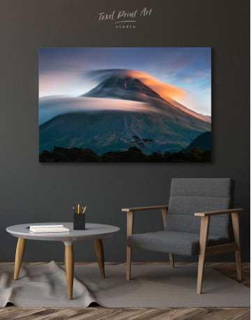 Mount Merapi Yogyakarta Volcano Indonesia Canvas Wall Art - image 4