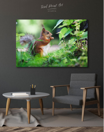 Eurasian Red Squirrel Canvas Wall Art - image 5