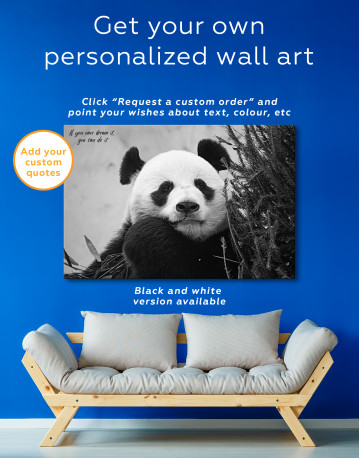 Giant Panda Portrait Canvas Wall Art - image 4