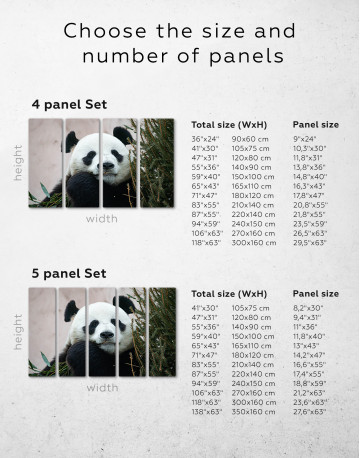 Giant Panda Portrait Canvas Wall Art - image 8