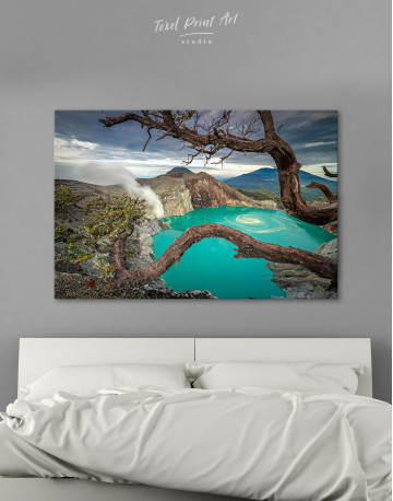 Kawah Ijen Volcano Lake Canvas Wall Art - image 9