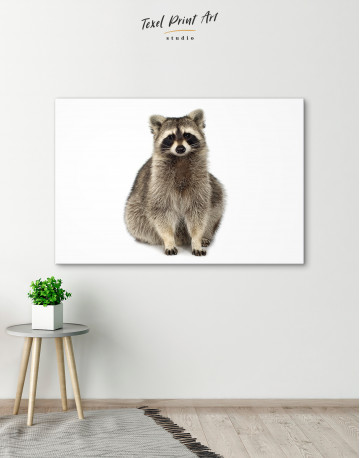Fluffy Raccoon Canvas Wall Art - image 3