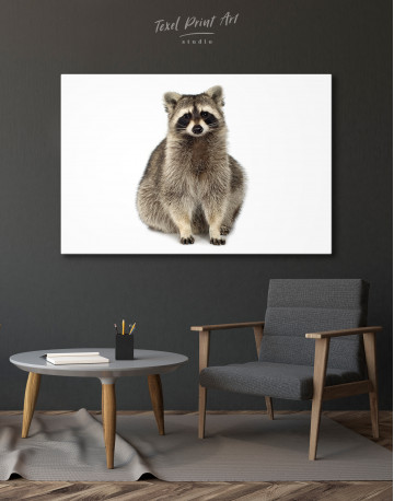 Fluffy Raccoon Canvas Wall Art - image 2