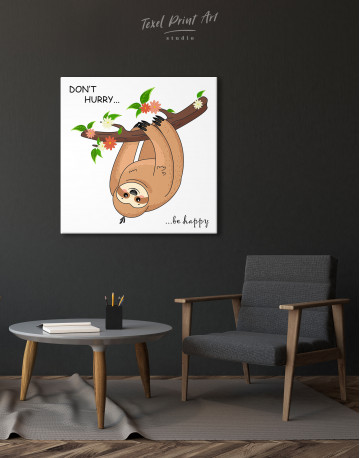 Don`t hurry, be happy Canvas Wall Art - image 3