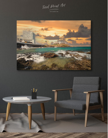 Barra lighthouse skyline Canvas Wall Art - image 3