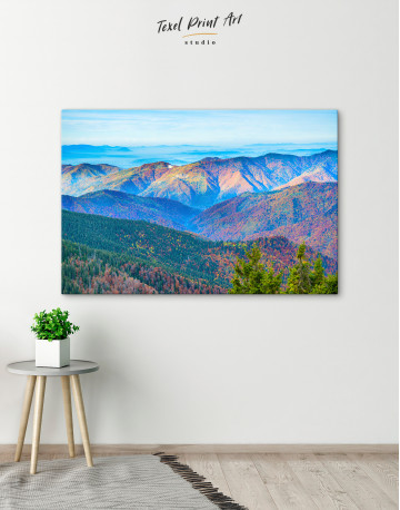 Colorful mountain landscape Canvas Wall Art - image 1