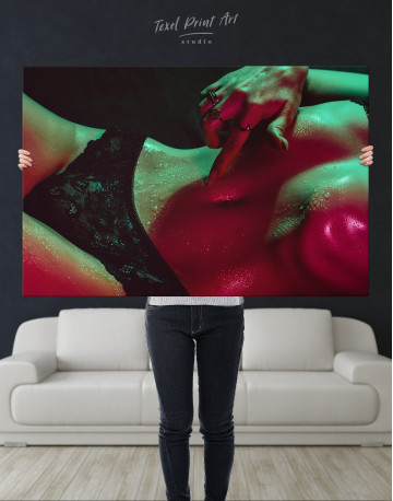Wet sexy woman body Canvas Wall Art - image 6