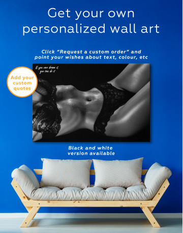 Wet erotic woman body Canvas Wall Art - image 3