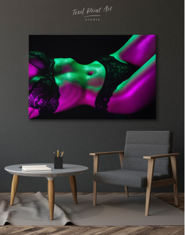 Wet erotic woman body Canvas Wall Art - image 1